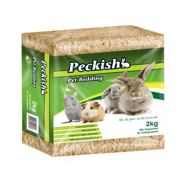 Peckish - Pet Bedding - 30 Litre - 2kg Green Apple