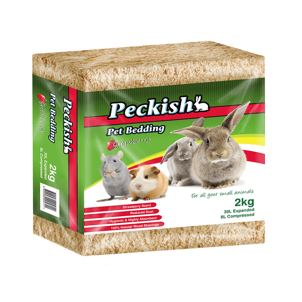 Peckish - Pet Bedding - 30 Litre - 2kg Strawberry