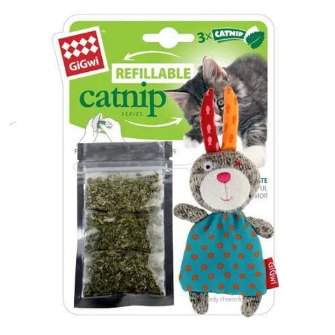 	GiGwi - Refillable Catnip Characters - Rabbit