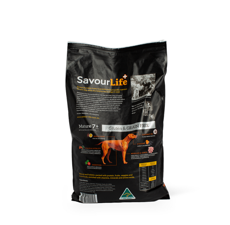 SavourLife - Adult Mature 7+ - GRAIN FREE - Australian Chicken - 2.5kg