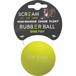 Scream - Rubber Ball  - Medium - Loud Blue-Green -Orange-Pink