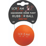 Scream - Rubber Ball  - Medium - Loud Blue-Green -Orange-Pink