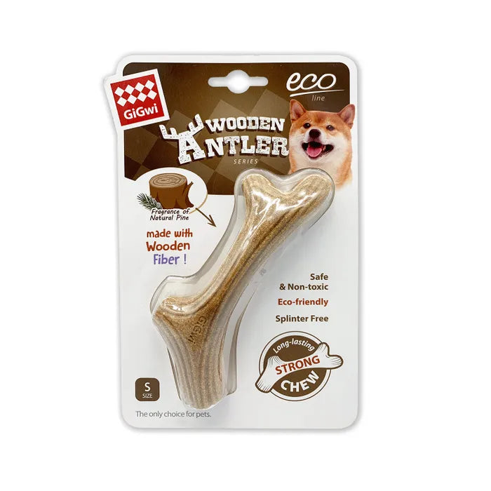 GiGwi - Wooden Antler - Large 25cm- Medium 20cm -Small 15cm-XSmall 10cm