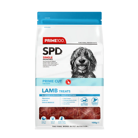 Prime100 - SPD Prime Cut - Lamb Treats - 100g