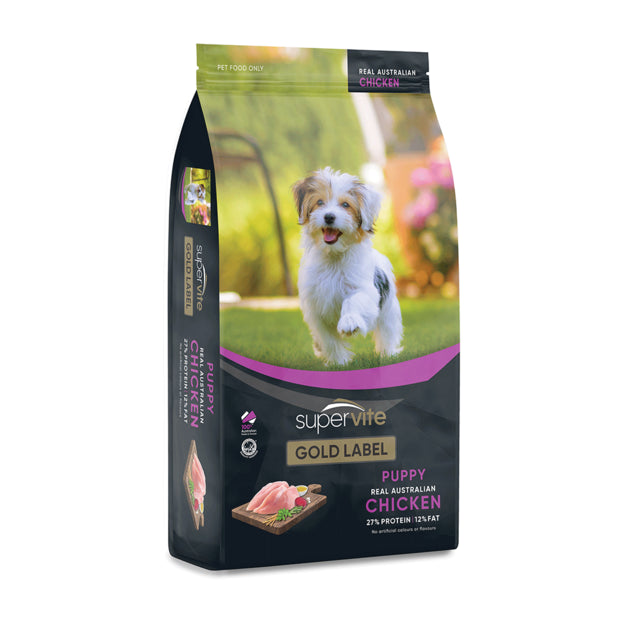 Supervite Gold Label - Puppy - Australian Chicken - 20kg-7.5kg-3kg