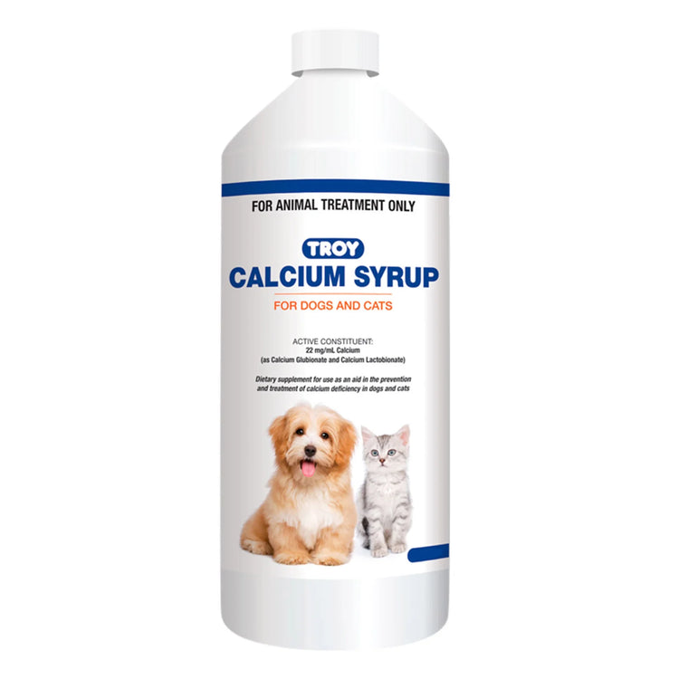 Troy - Calcium Syrup for  dogs & cats - 1L=250ml