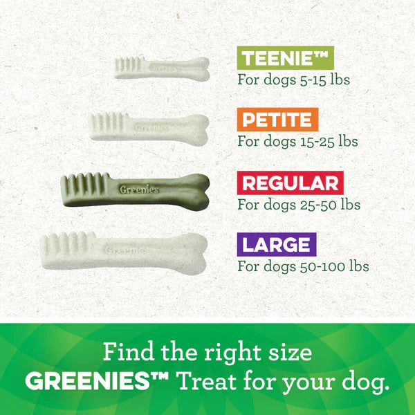 Greenies - Dental Dog Treats - Sweet Potato - Teenie 340g (43 Pack)