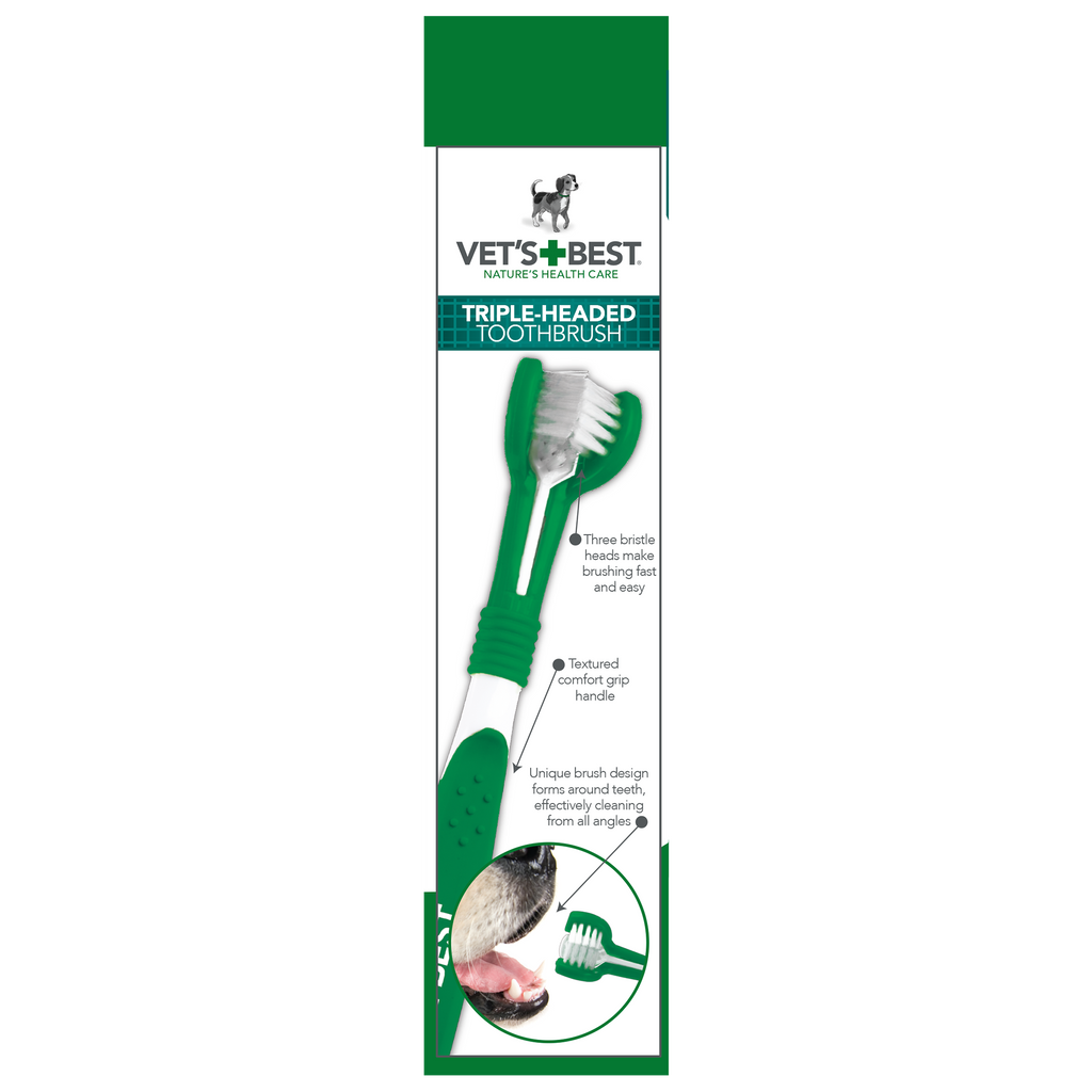Vet's Best - Advanced 3-Head Toothbrush