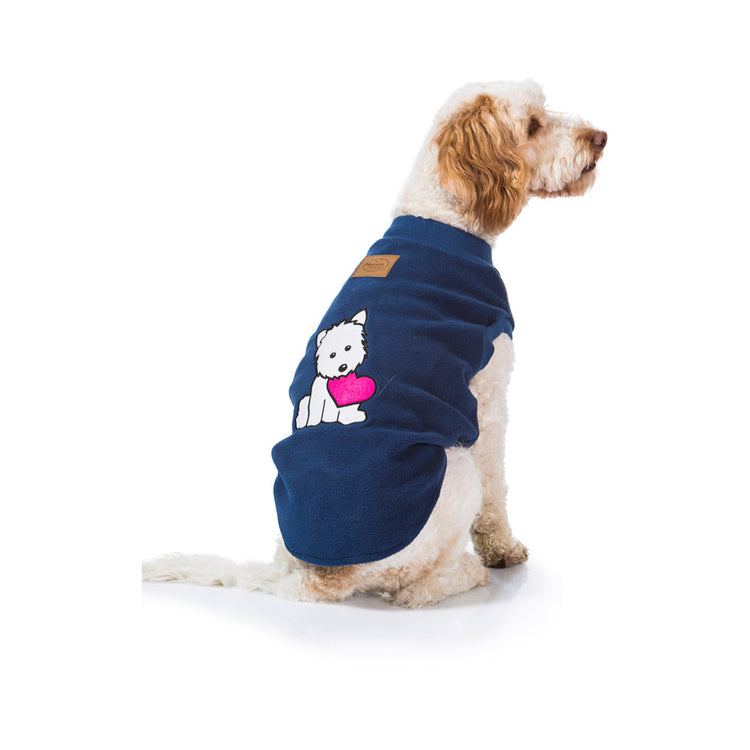 Hamish McBeth Puppy Heart Blue Dog Pyjamas 45cm