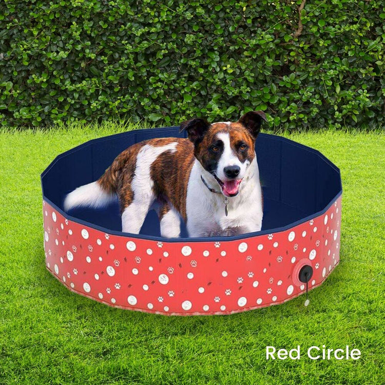 Floofi Pet Pool 120cm*30cm L Red Circle