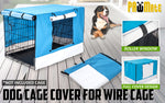 Paw Mate Blue Cage Cover Enclosure for Wire Dog Cage Crate 36in
