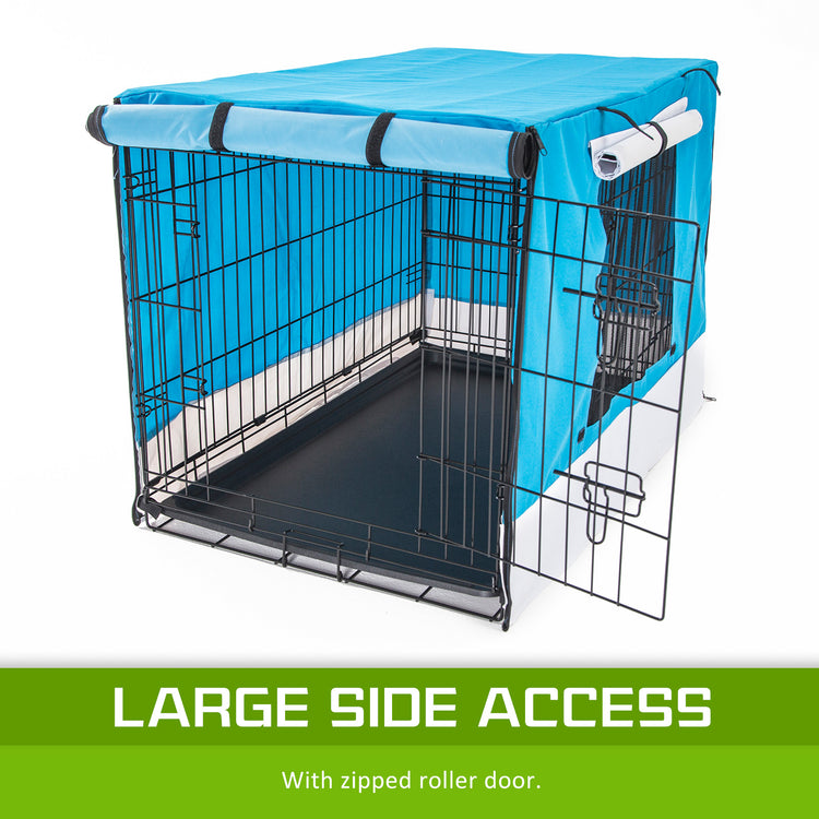 Paw Mate Blue Cage Cover Enclosure for Wire Dog Cage Crate 36in