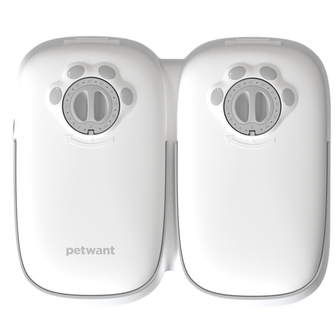 YES4PETS 2 Meal Automatic Pet Food Feeder Timer for Dogs, Puppies & Cats