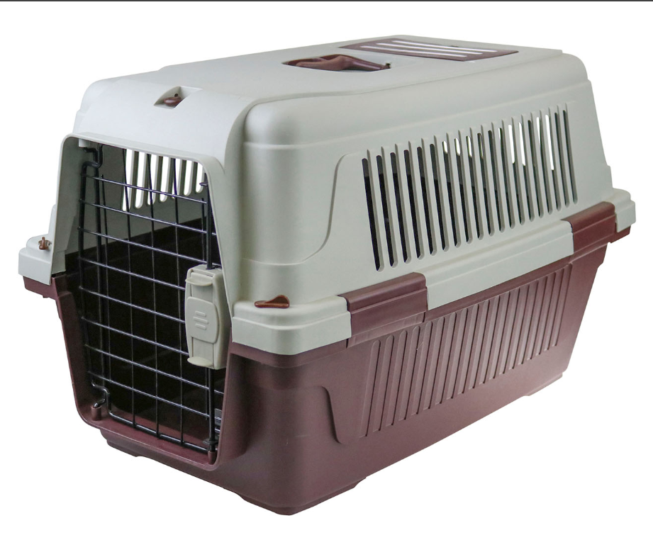 Large Portable Dog Cat  Carrier Travel +Safety Lock & Food Box