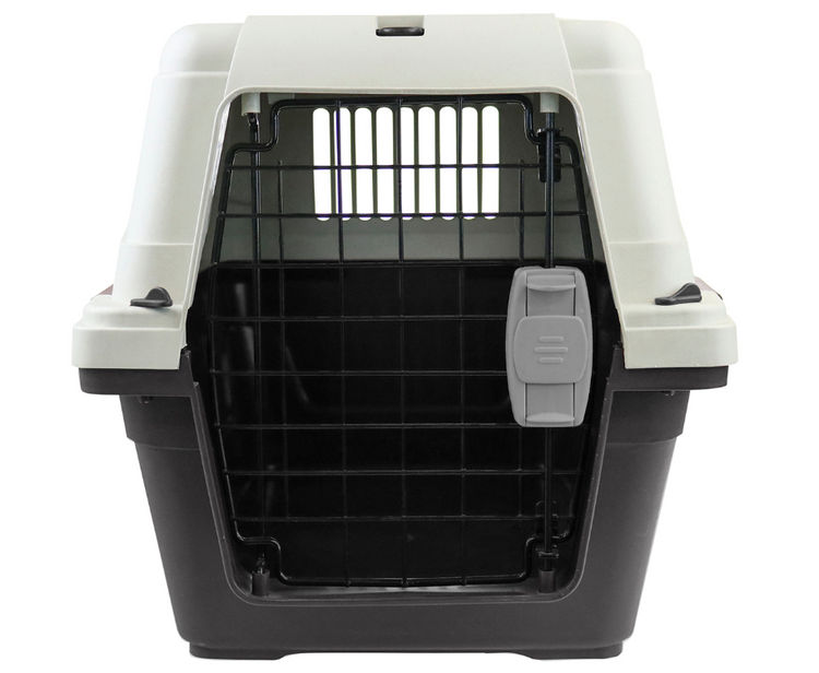 Large Portable Dog Cat  Carrier Travel Bag Cage+Safety Lock & Food Box