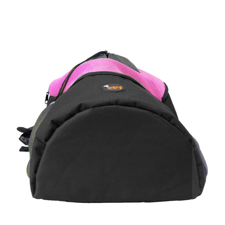 S-Pink Ondoing Pet Carrier Backpack Adjustable Dog Puppy Cat Front Carrier Head Out