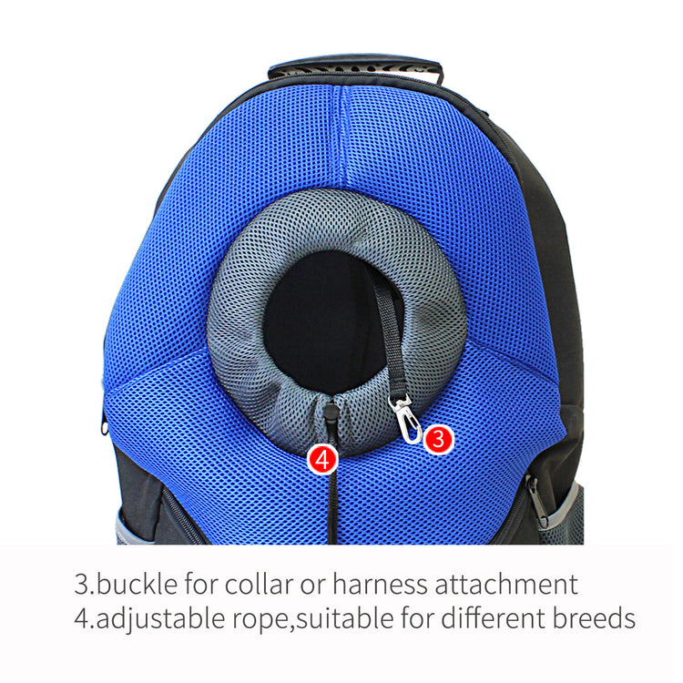 S-Pink Ondoing Pet Carrier Backpack Adjustable Dog Puppy Cat Front Carrier Head Out