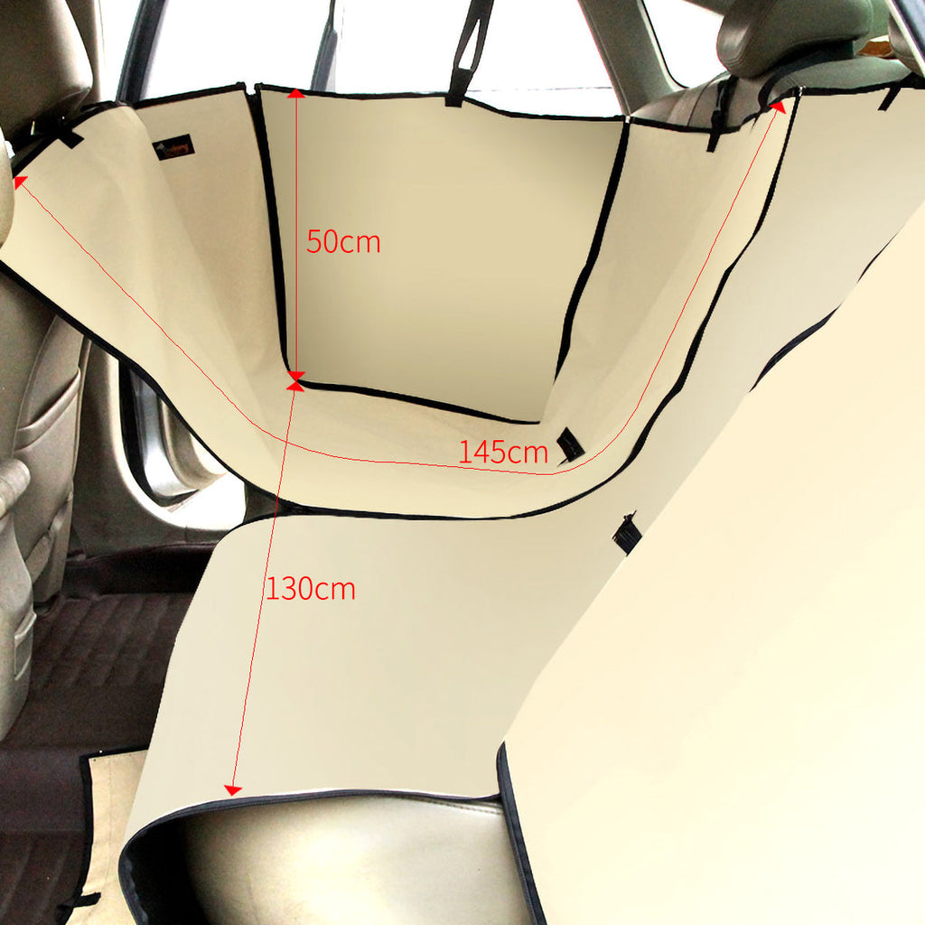 Ondoing Detachable Pet Dog Car Seat Cover Backseat Protector Hammock Waterproof Non-slip Blue