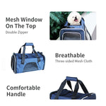 Ondoing Portable Pet Carrier Tote Travel Bag Kennel Soft Dog Crate Cage Indoor Outdoor
